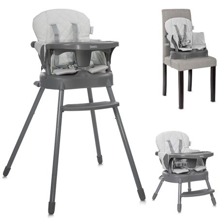 Lorelli Siesta 3az1-ben fix etetőszék - Grey Leather