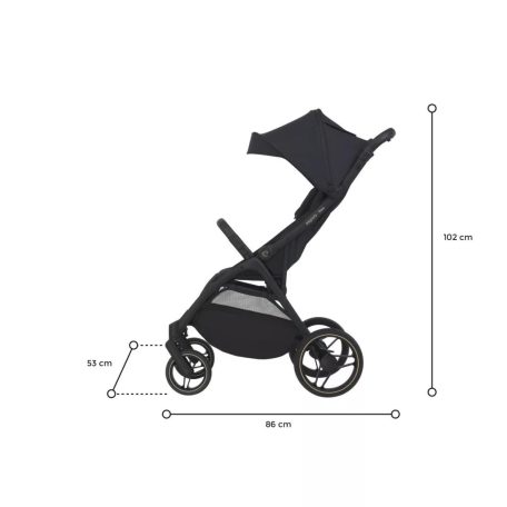 Espiro Flow sport babakocsi - 10 Timeless Black