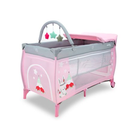 Asalvo Complet 2 szintes utazóágy - Rabbit Tippi Pink
