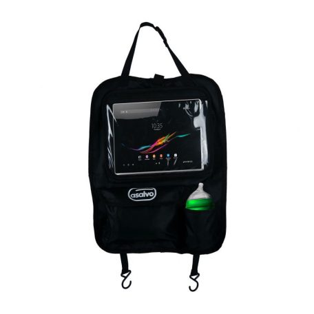 Asalvo Rendszerező tároló autóba
levehető tablet-tartóval - fekete