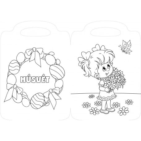 Nyuszi műhelye kifestő 