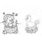 Nyuszi műhelye kifestő 