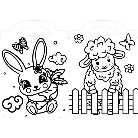 Húsvét szépségei kifestő 