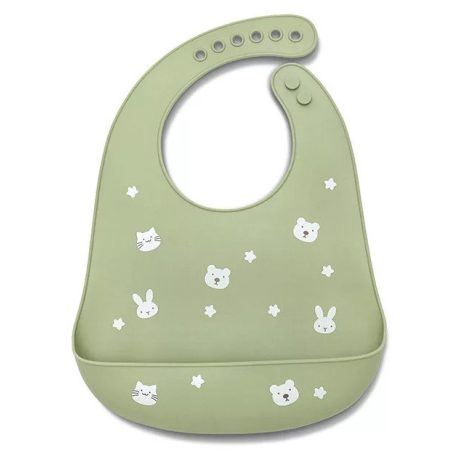 Lorelli szilikon előke - fresh green