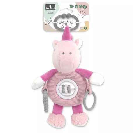 Lorelli Toys plüss csörgőjáték - Pink Unikornis