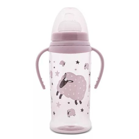 Lorelli My Friend itatópohár fogantyúval 360ml - Mellow Rose