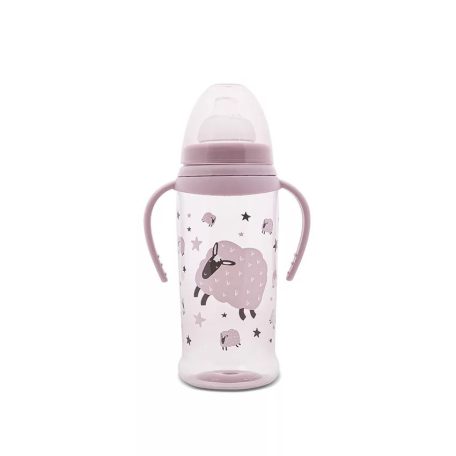 Lorelli My Friend itatópohár fogantyúval 360ml - Mellow Rose