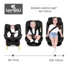 Lorelli Rodeo 360 isofix autósülés 40-150cm - Black 