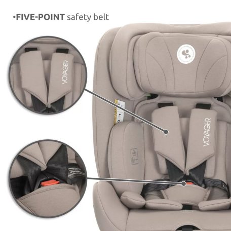 Lorelli Voyager i-Size autósülés 40-150cm + nyakpárna - Grey
