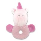 Lorelli Toys Plüss csörgő karika - Pink Unikornis