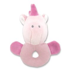 Lorelli Toys Plüss csörgő karika - Pink Unikornis