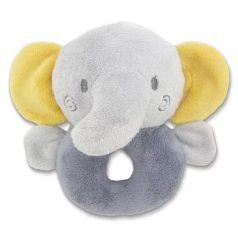 Lorelli Toys Plüss csörgő karika - Szürke Elefánt 