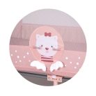 Chipolino Capri 1 szintes utazóágy - Cat pink