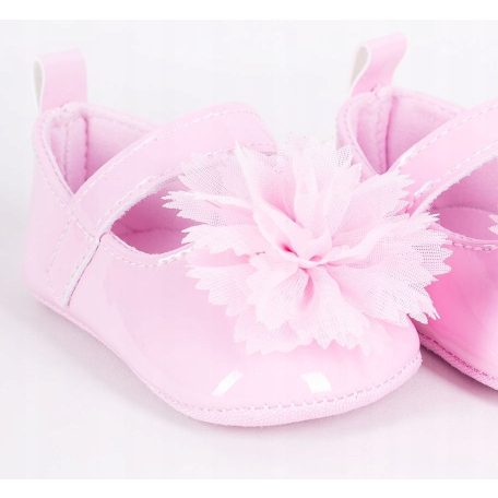 Yo! Bébi Kocsicipő 0-6 hó rózsaszín virág