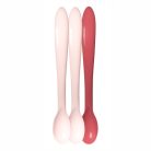 Baby-Nova hosszúnyelű kanál 3 db - rózsaszín 