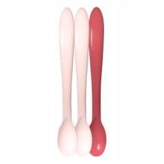 Baby-Nova hosszúnyelű kanál 3 db - rózsaszín 