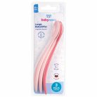 Baby-Nova hosszúnyelű kanál 3 db - rózsaszín 