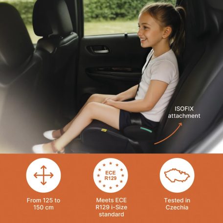 Zopa Kappa Isofix i-Size ülésmagasító 125-150 cm - Black