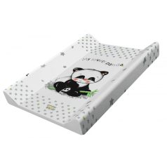   Babastar puha 2 ékes pelenkázó lap 50*70 cm - szürke panda
