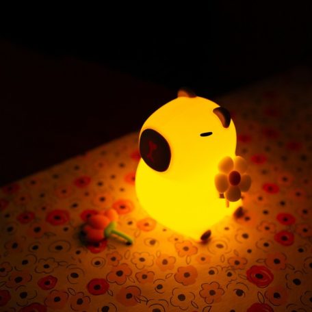 MARY'S Led Éjjeli lámpa - Kapibara virággal