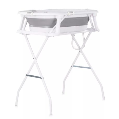 Chipolino Malibu kád leeresztő dugóval 87cm + állvány - grey