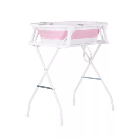 Chipolino Malibu kád leeresztő dugóval 87cm + állvány - pink