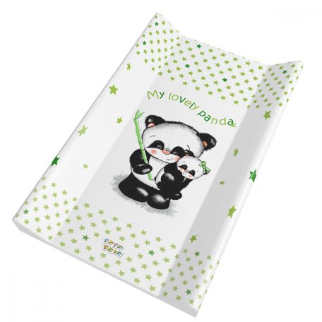 Babastar merev pelenkázó lap 50*80 cm - zöld panda és mamája