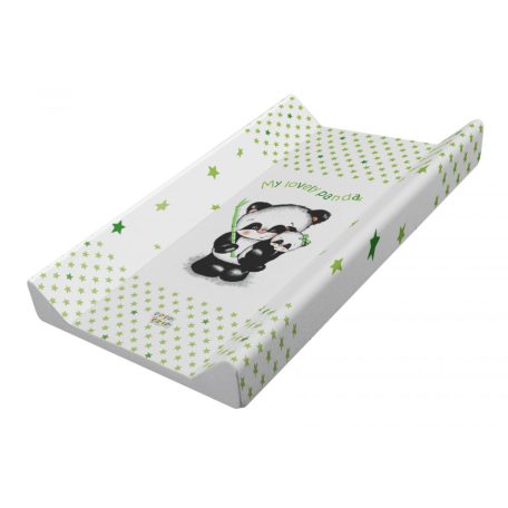Babastar merev pelenkázó lap 50*80 cm - zöld panda és mamája