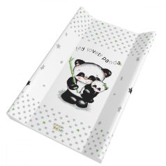   Babastar merev pelenkázó lap 50*80 cm - szürke panda és mamája