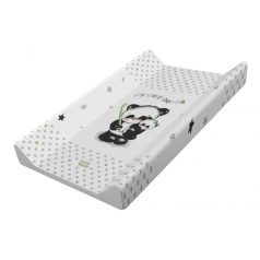   Babastar merev pelenkázó lap 50*80 cm - szürke panda és mamája