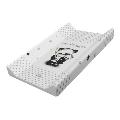 Babastar merev pelenkázó lap 50*80 cm - szürke panda és mamája