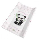 Babastar merev pelenkázó lap 50*80 cm - rózsaszín panda és mamája