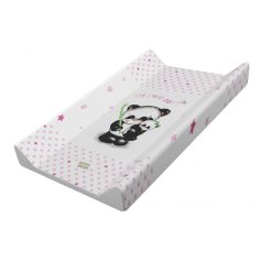   Babastar merev pelenkázó lap 50*80 cm - rózsaszín panda és mamája