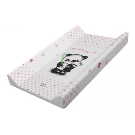 Babastar merev pelenkázó lap 50*80 cm - rózsaszín panda és mamája