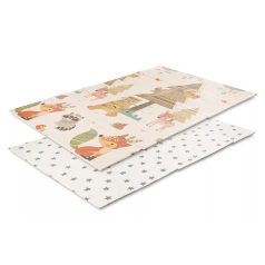   Lorelli Összehajtható 2 oldalas thermo játszószőnyeg 120x180cm - Beige Home & stars