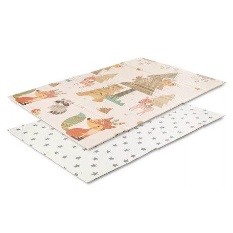 Lorelli Összehajtható 2 oldalas thermo játszószőnyeg 120x180cm - Beige Home & stars