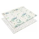 Lorelli Összehajtható 2 oldalas thermo játszószőnyeg 180x200cm - Blue Funny city & stars