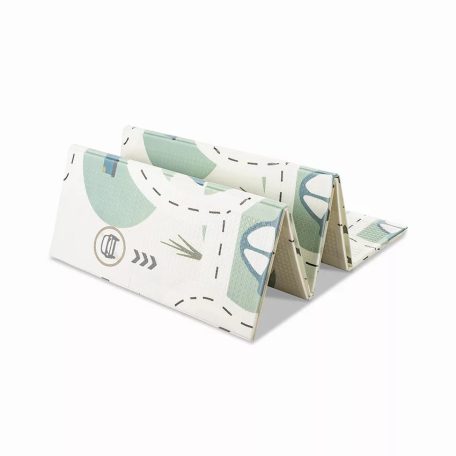 Lorelli Összehajtható 2 oldalas thermo játszószőnyeg 180x200cm - Blue Funny city & stars