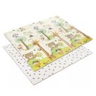 Lorelli Összehajtható 2 oldalas thermo játszószőnyeg 180x200cm - Green Best friends & stars