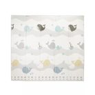 Lorelli Összehajtható 2 oldalas thermo játszószőnyeg 180x200cm - Grey Waves & stars