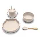 Lorelli Természetes szilikon 4 db-os étkészlet - Beige