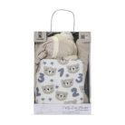 Lorelli Poffy Duo takaró 75x90 cm párnával 45x30 cm - White Beige Teddy Bear