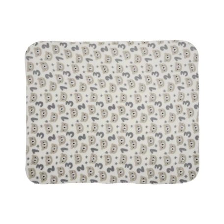 Lorelli Poffy Duo takaró 75x90 cm párnával 45x30 cm - White Beige Teddy Bear