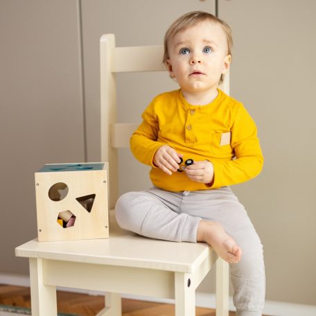 P&M Fa formaválogató játék Gravity Wood of Mars 12hó+ Cosmic Blue