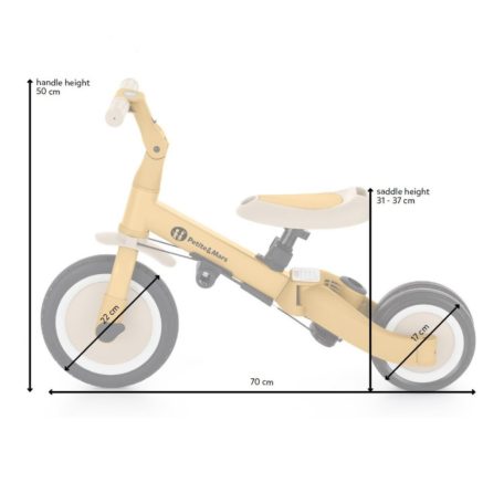 P&M Turbo Plus 5in1 Multifunkciós tricikli - Desert Sand