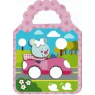 Mókás matricák 1. - rózsaszín 