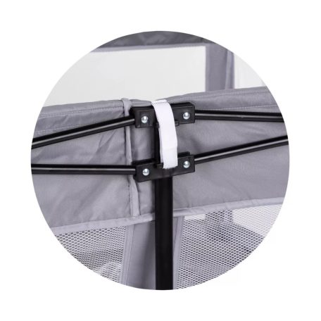 Chipolino Vibe babakarám összecsukható 120x120 cm - grey 