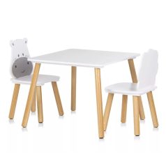 Chipolino Asztalka 2 székkel - hippo and lion 