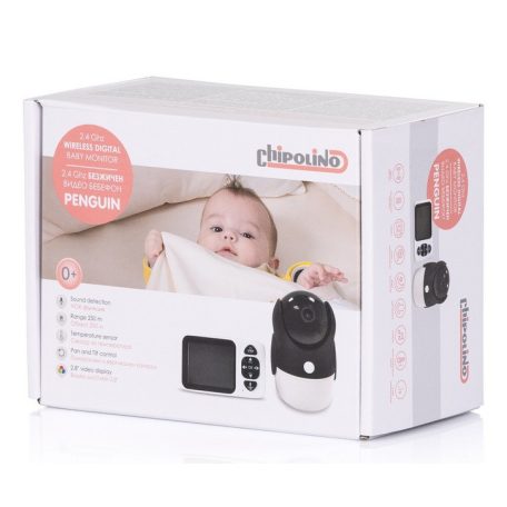 Chipolino Penguin videós digitális bébiőr 2.8" 