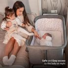 Lorelli Layla 2 az 1-ben babaöböl és járóka - Black / wooden